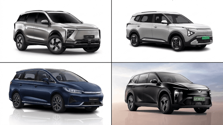 VinFast MPV 7 vs Rivals: Clavis EV, eMax 7 and XEV 9S VinFast will be stepping into India’s three-row EV space with the VinFast VF MPV 7, taking on the Kia Carens Clavis EV, Mahindra XEV 9S, and BYD eMax 7. Here’s how they fare on paper.
